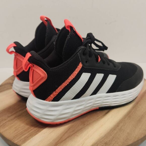 Adidas Kid's Ownthegame 2.0 Core Black/White/Turbo GZ3379 US 4.5 - Picture 4 of 10